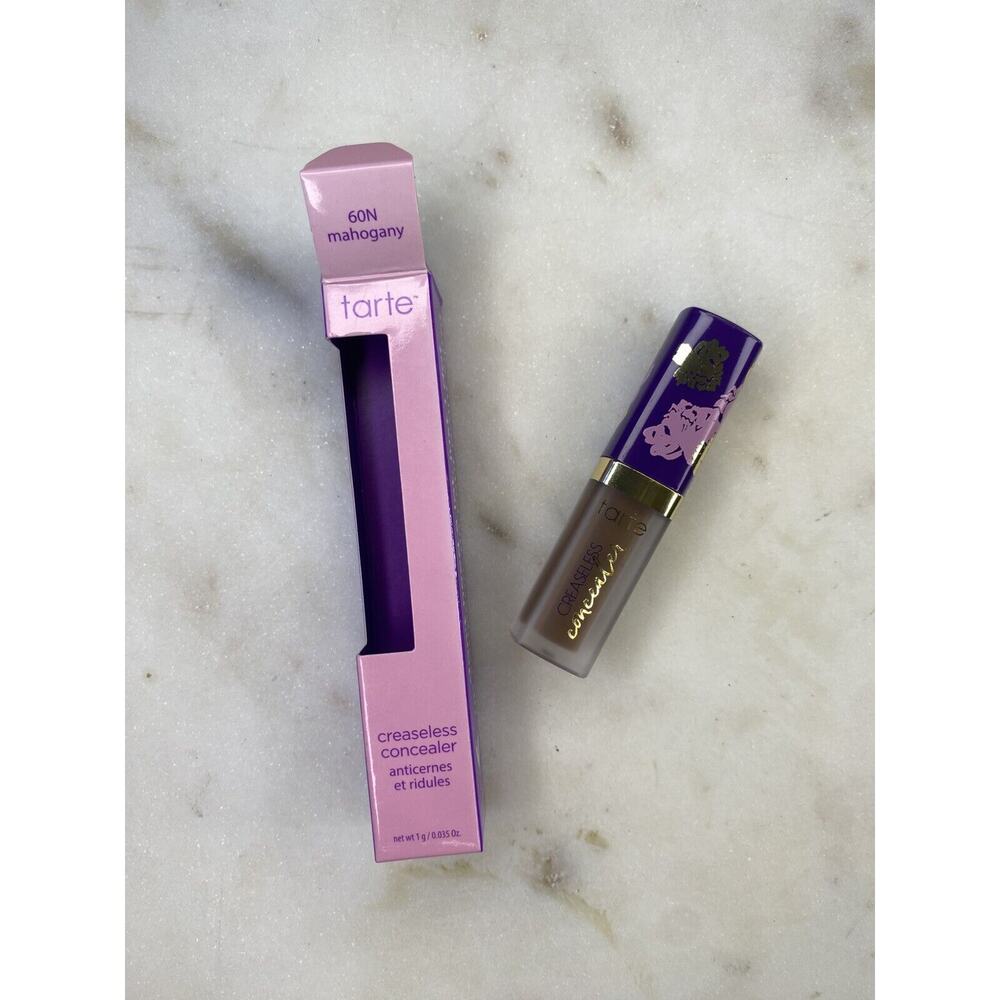 Tarte Creaseless Concealer Mini Travel Size .035oz NEW SEALED Shade 60N Mahogany